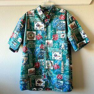 Reyn Spooner 2006 Mele Kalikimaka Hawaiian Print Shirt XXL